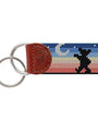 Smathers & Branson Small Leather Goods Grateful Dead Moondance Needlepoint Key Fob