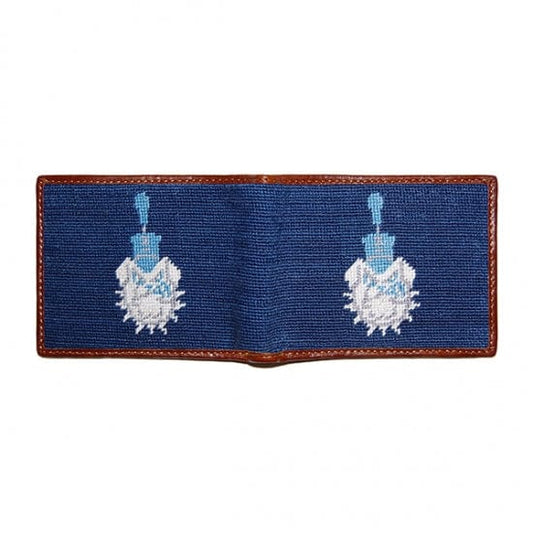 Smathers & Branson Small Leather Goods The Citadel Needlepoint Bi-Fold Wallet