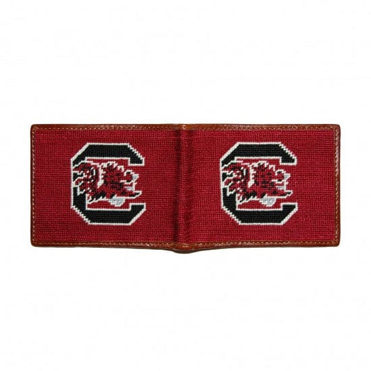Smathers & Branson Small Leather Goods University of South Carolina Needlepoint Bi-Fold Wallet