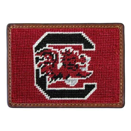 Smathers & Branson Small Leather Goods USC Needlepoint Card Holder