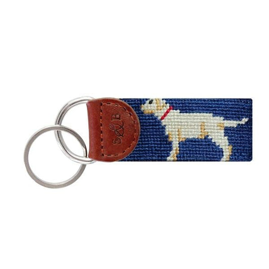 Smathers & Branson Small Leather Goods Yellow Lab Key Fob
