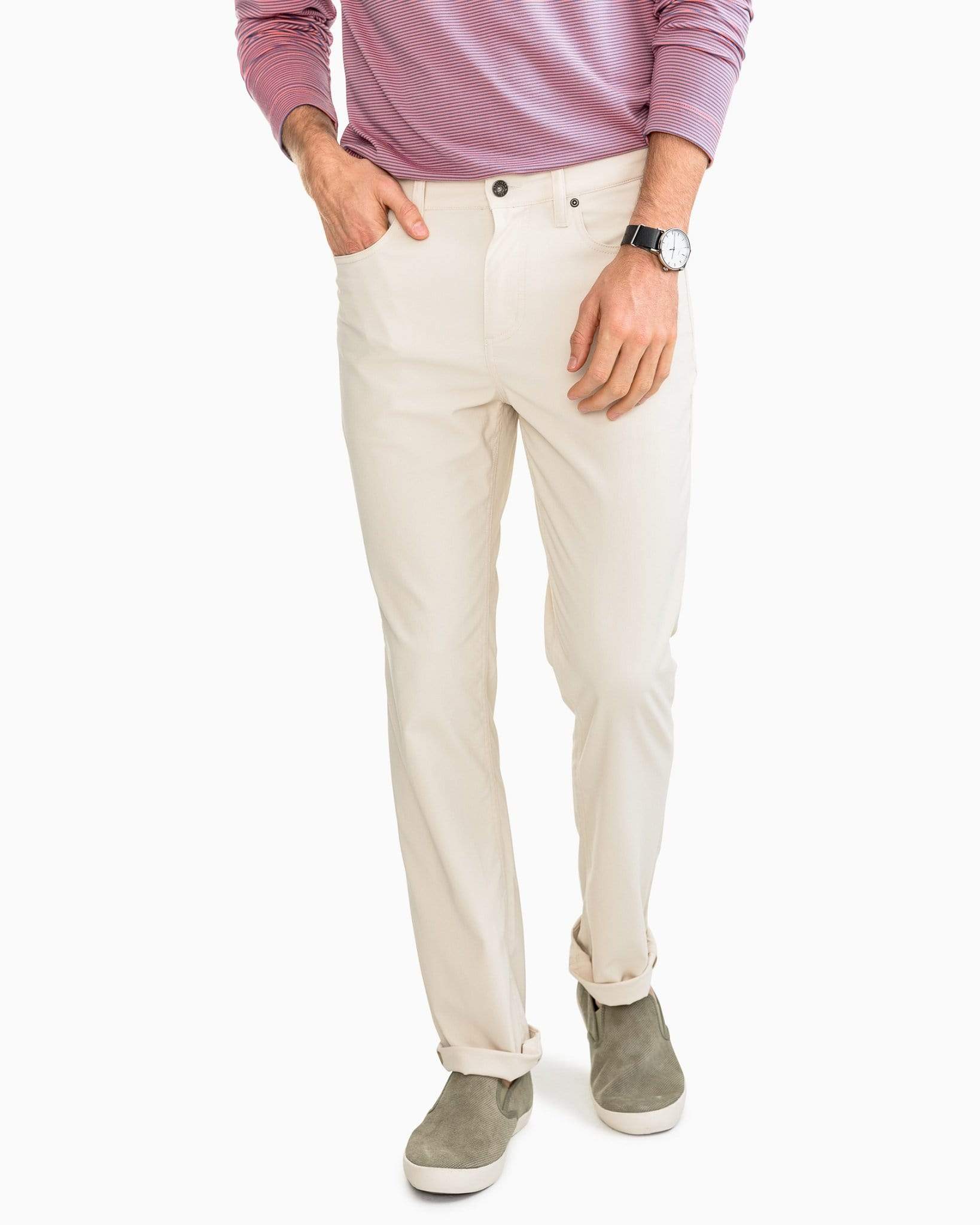 Southern Tide 5-Pockets Intercoastal Performance Pants Stone