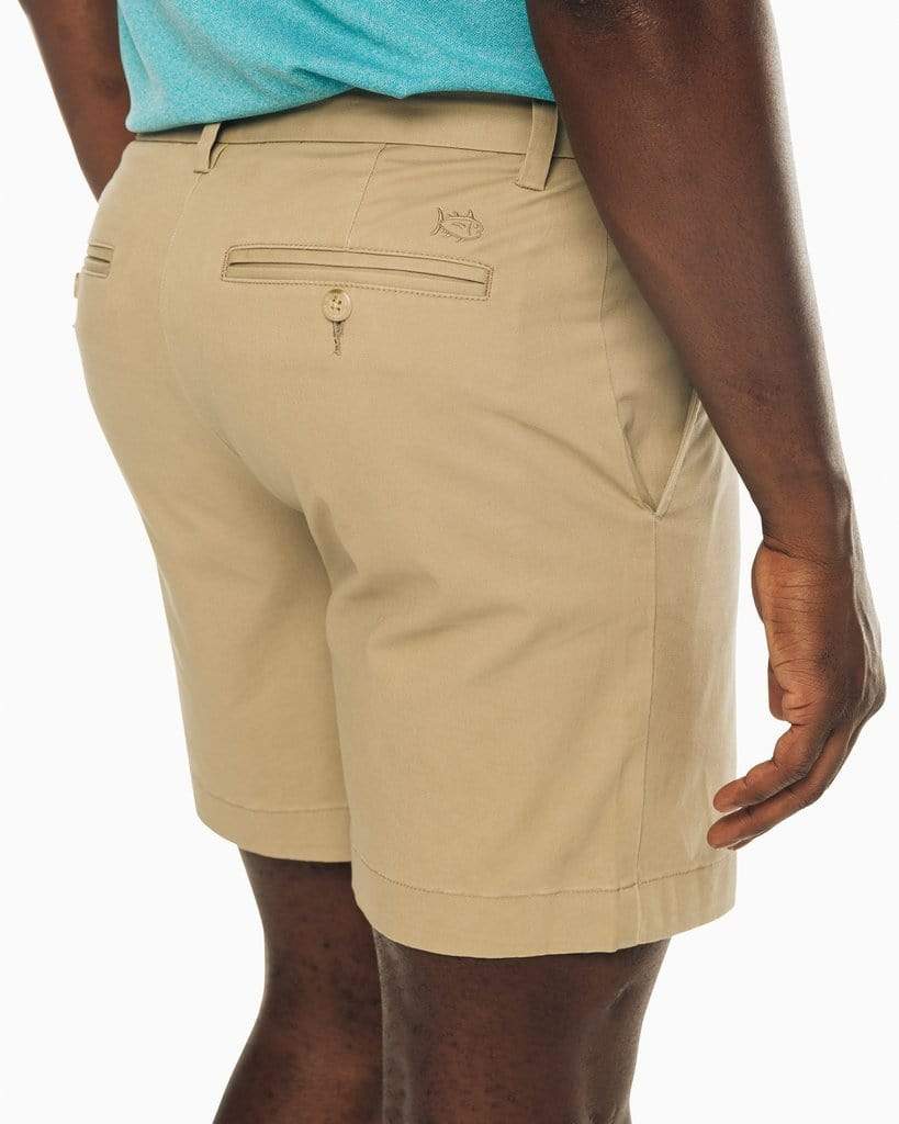 Southern Tide Shorts The New Channel Marker Short- Sandstone Khaki 7in